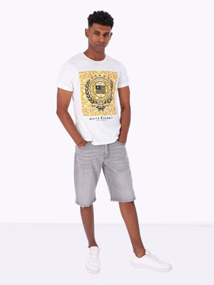 White Rabbit Men's "New York City" Front Print T-Shirt