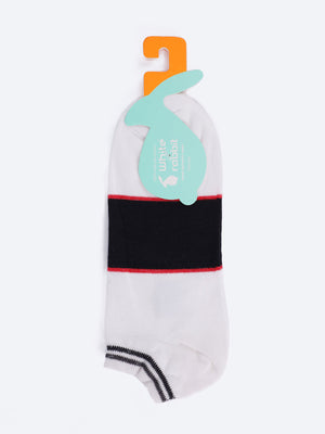 White Rabbit Men's Color Block Low Cut Socks