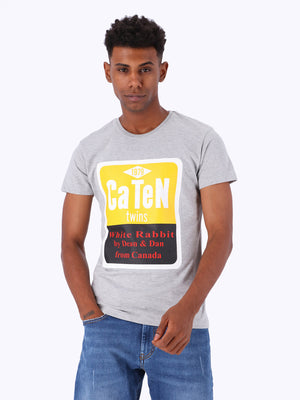 White Rabbit Men's "1979 Ca Ten Twins" Front Print T-Shirt