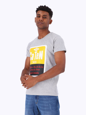 White Rabbit Men's "1979 Ca Ten Twins" Front Print T-Shirt