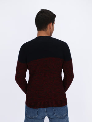Heather Self Patterned Pullover