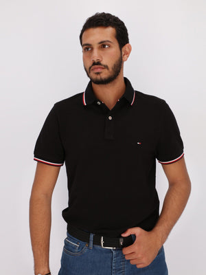 Tommy Hilfiger Polos Tipped Collar And Cuffs Organic Cotton Polo Shirt