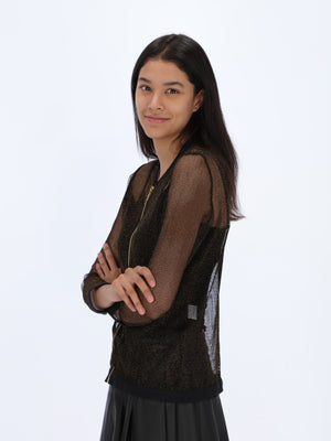 Mesh Jacket with Zipper