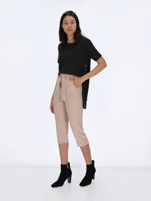 Short Sleeves Top with Side Ribbons