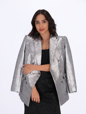 Mazoura Women's Shinny Blazer