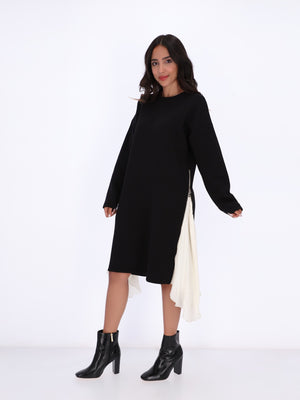 Mazoura Women's Sides Zipper Dress