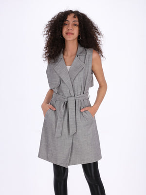 Merch Women's Vest with Waist Belt