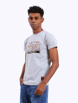 Zigzag Men's Vintage Labels Front Print T-Shirt