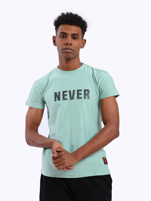Zigzag Men's Never Front Print T-Shirt