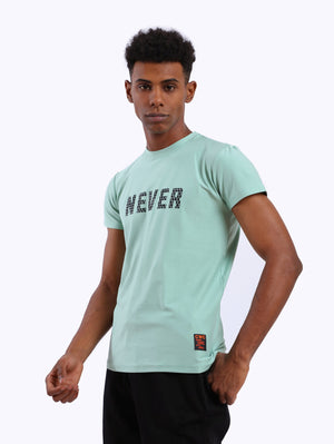 Zigzag Men's Never Front Print T-Shirt