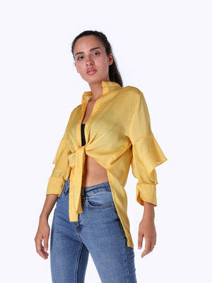 Marie Louis Women's Front Tied Shirt