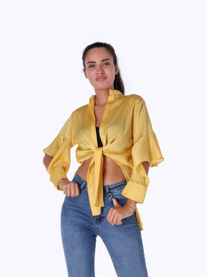 Marie Louis Women's Front Tied Shirt