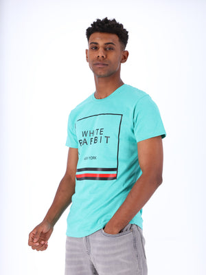 White Rabbit Men's Front Print T-Shirt