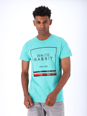 White Rabbit Men's Front Print T-Shirt