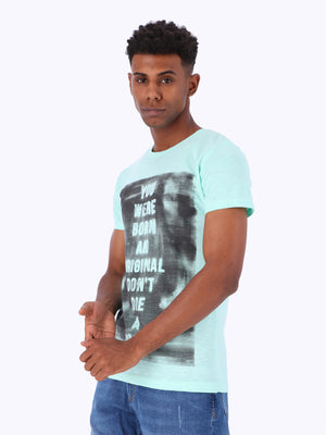 White Rabbit Men's Front Print T-Shirt