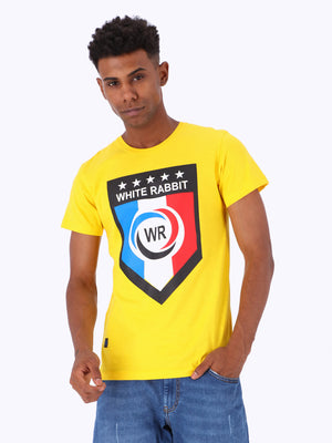 White Rabbit Men's Front Print T-Shirt