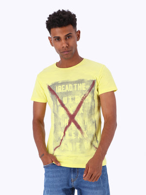White Rabbit Men's Front Print T-Shirt