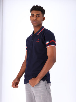 White Rabbit Men's Colored Panels Polo Shirt