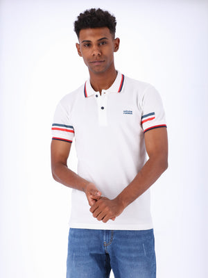 White Rabbit Men's Colored Panels Polo Shirt