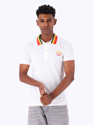 White Rabbit Men's Color-Block Collar Polo Shirt