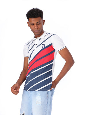 White Rabbit Men's Striped Polo Shirt
