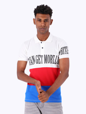 White Rabbit Men's Color-Block Polo Shirt