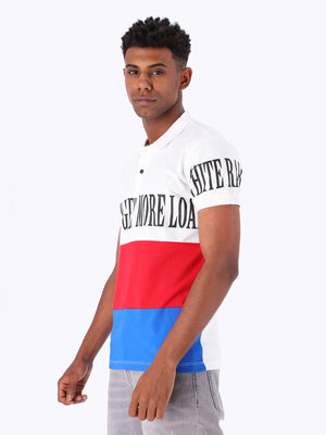 White Rabbit Men's Color-Block Polo Shirt