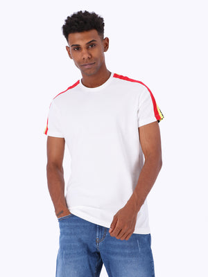 White Rabbit Men's Color-Block Shoulders T-Shirt