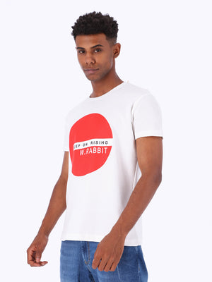 White Rabbit Men's "Keep On Risihg" Front Print T-Shirt