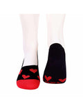 Tale Of Socks Unisex Red Hearts Invisible/Secret Socks
