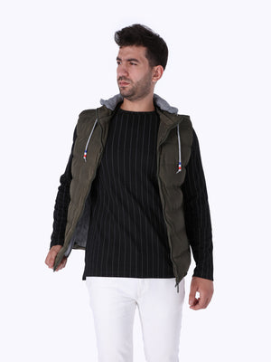 OR Men's Contrast Hoodie Quilted Vest