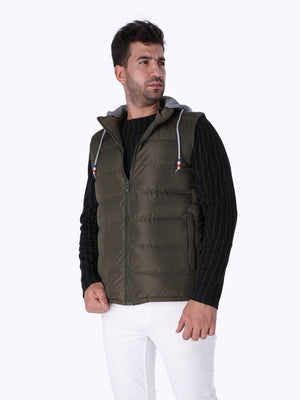 OR Men's Contrast Hoodie Quilted Vest