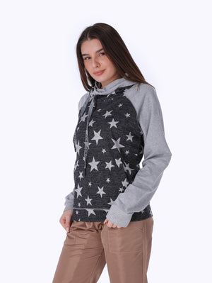 Hoodie - All-Over Star Print