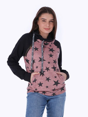 Hoodie - All-Over Star Print