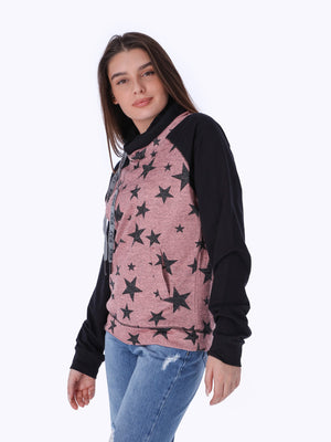 Hoodie - All-Over Star Print