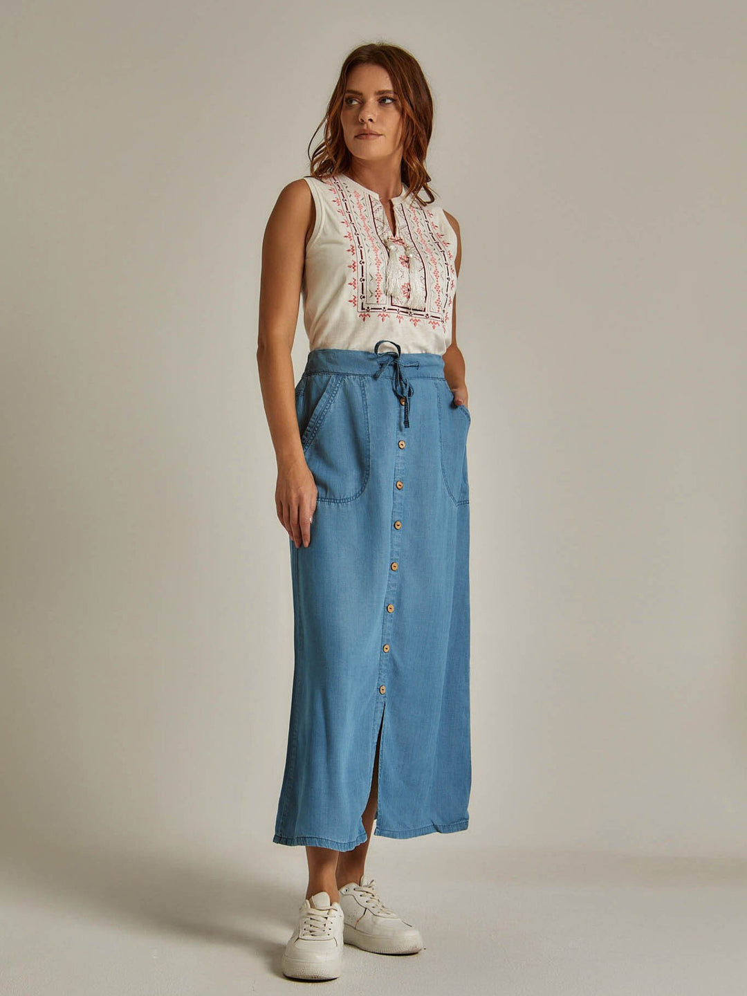 Top - Tribal Pattern - Sleeveless